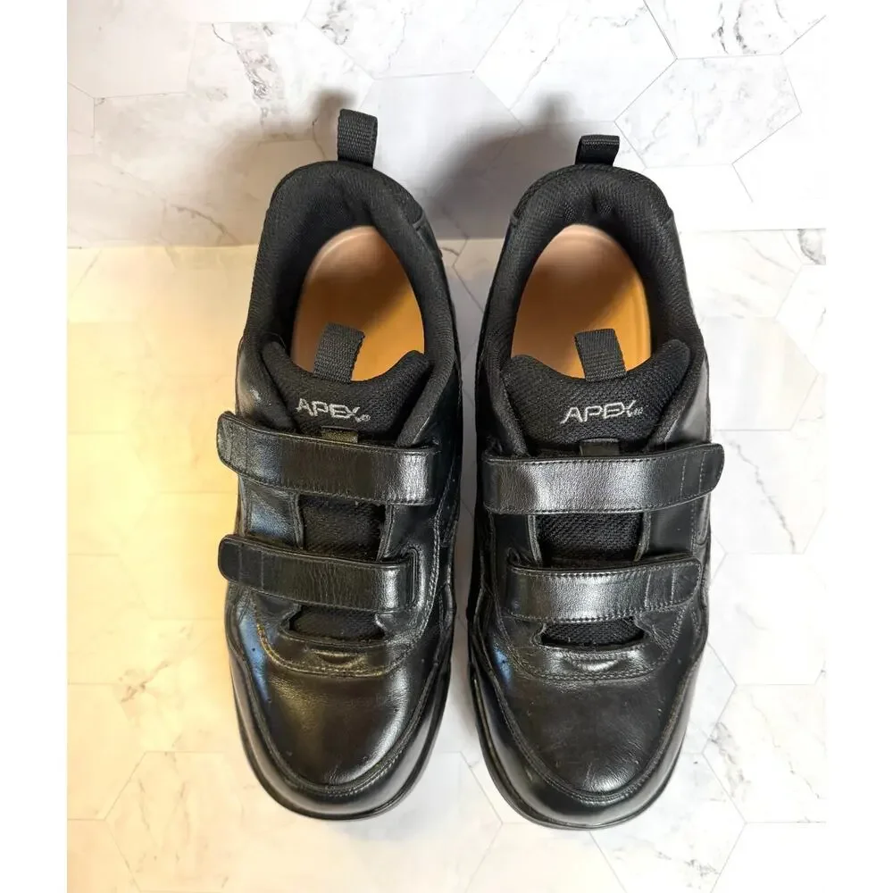 Apex Ambulator Shoes G8010M Mens Size 11.5 X-Wide Black Straps Comfort Medical
